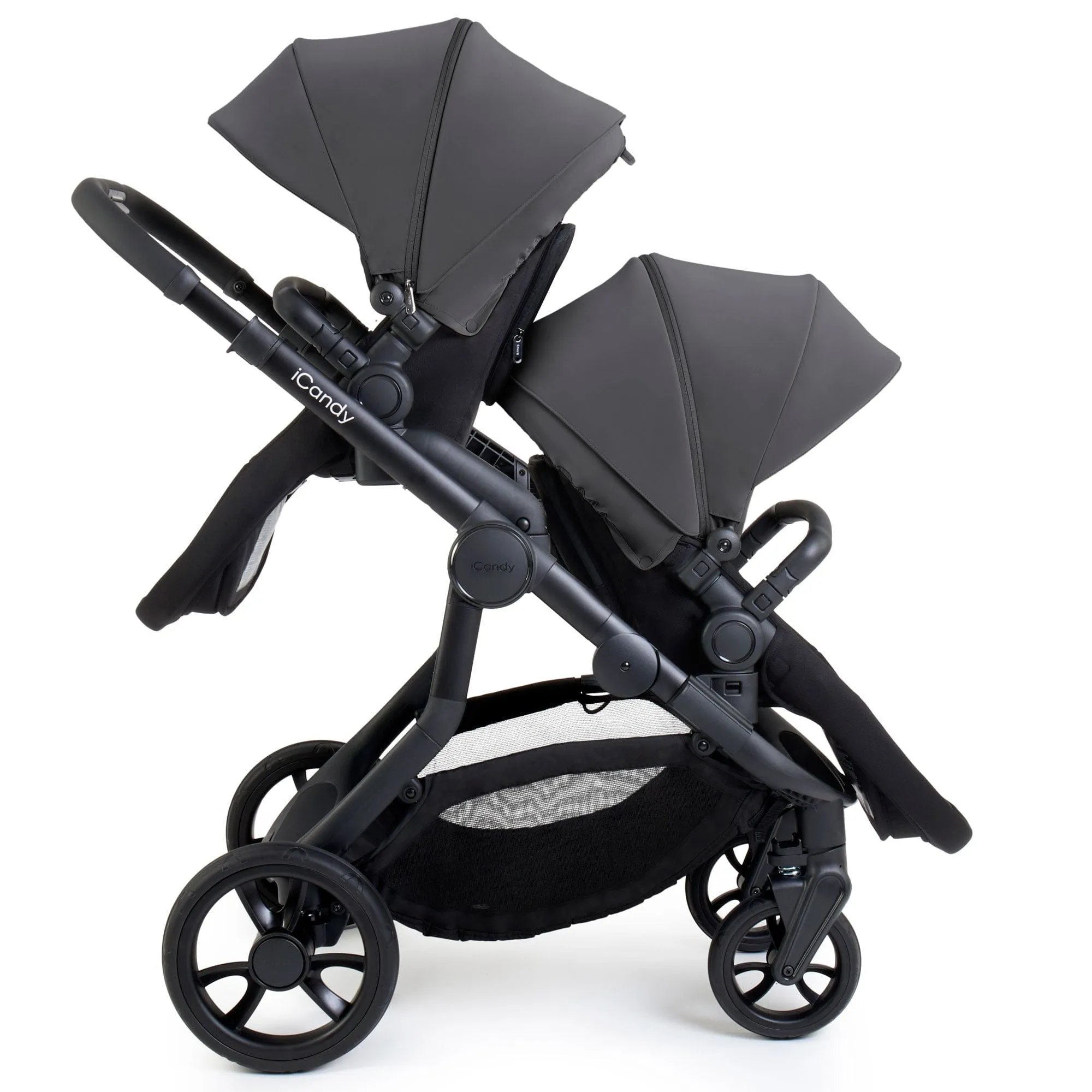 iCandy Orange 4 Twin Complete Cocoon Travel System in Fossil