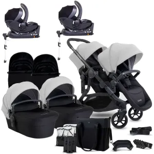 iCandy Orange 4 Twin Complete Cocoon Travel System in Glacier