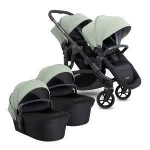 ICANDY Orange 4 Twin Complete Pushchair Bundle - Jet (Pistachio)