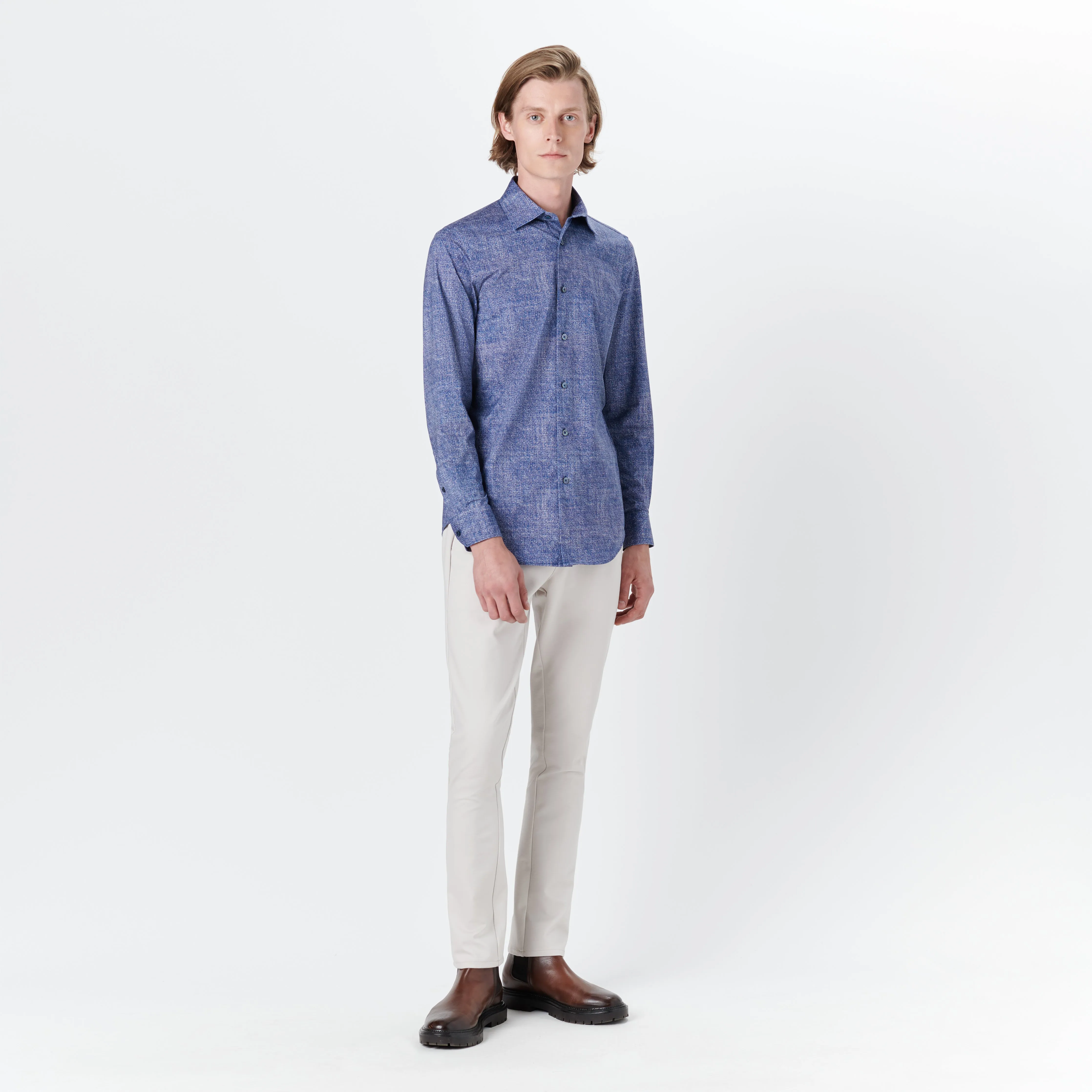 JAMES Chambray Print OoohCotton Shirt