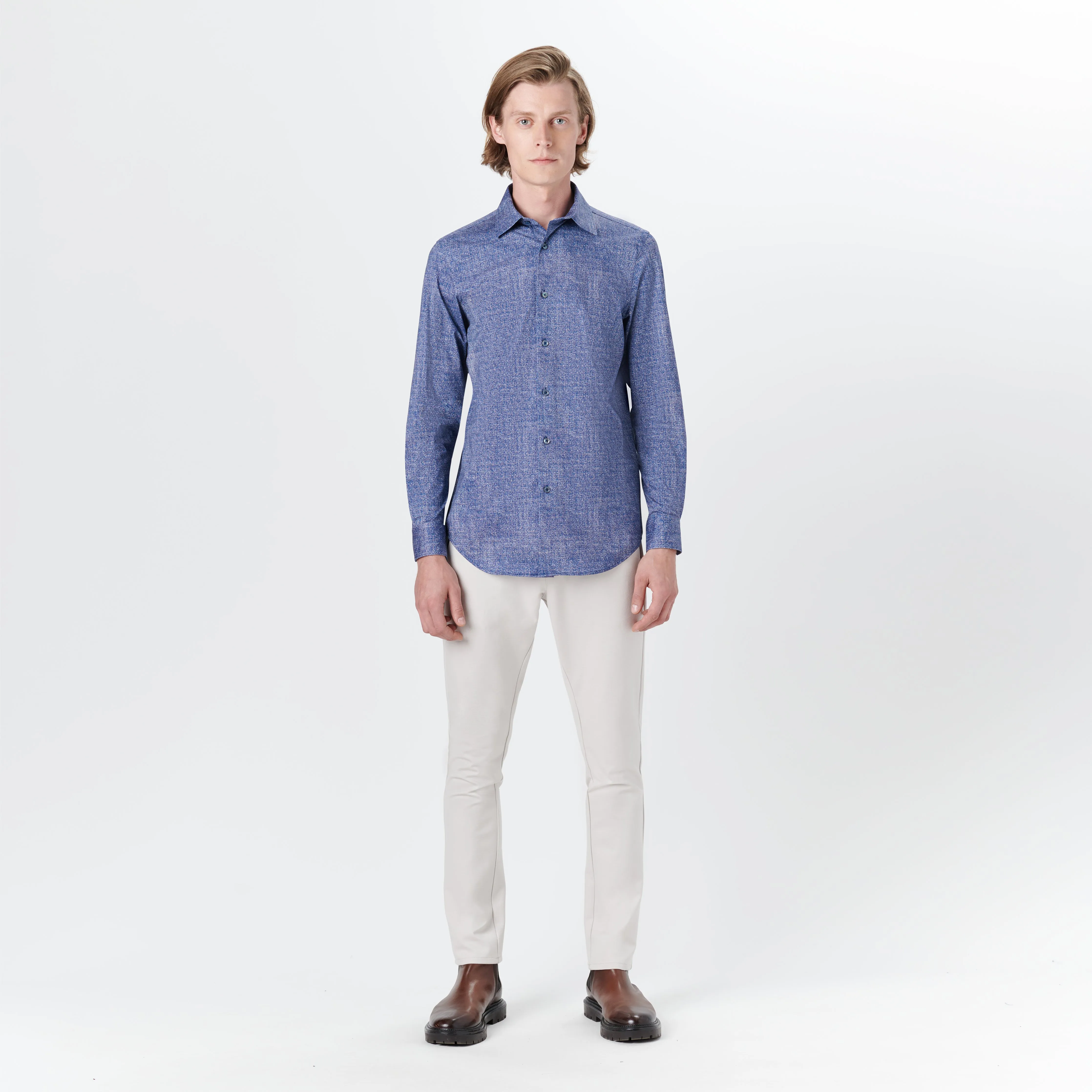 JAMES Chambray Print OoohCotton Shirt