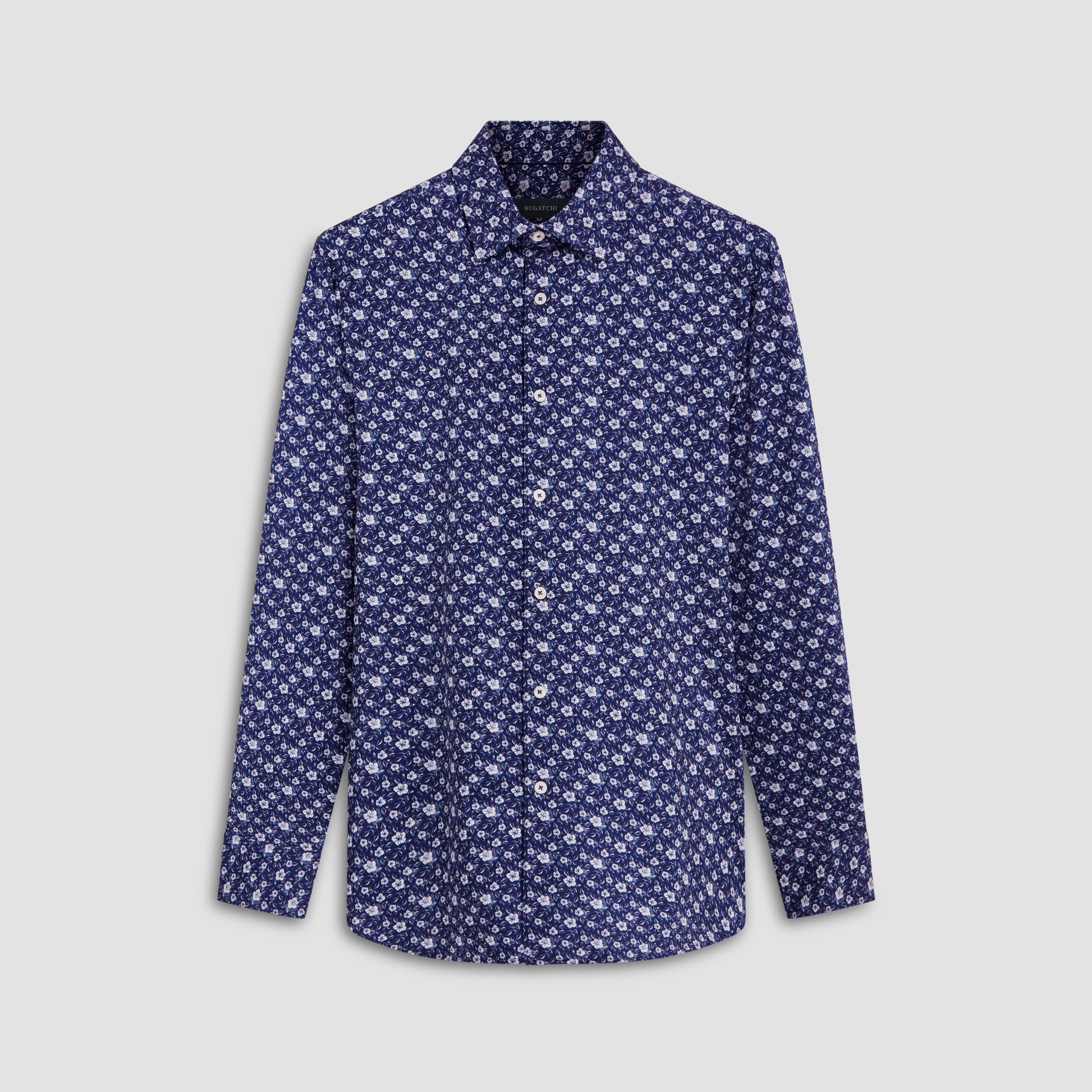 James Floral Pin Check OoohCotton Shirt