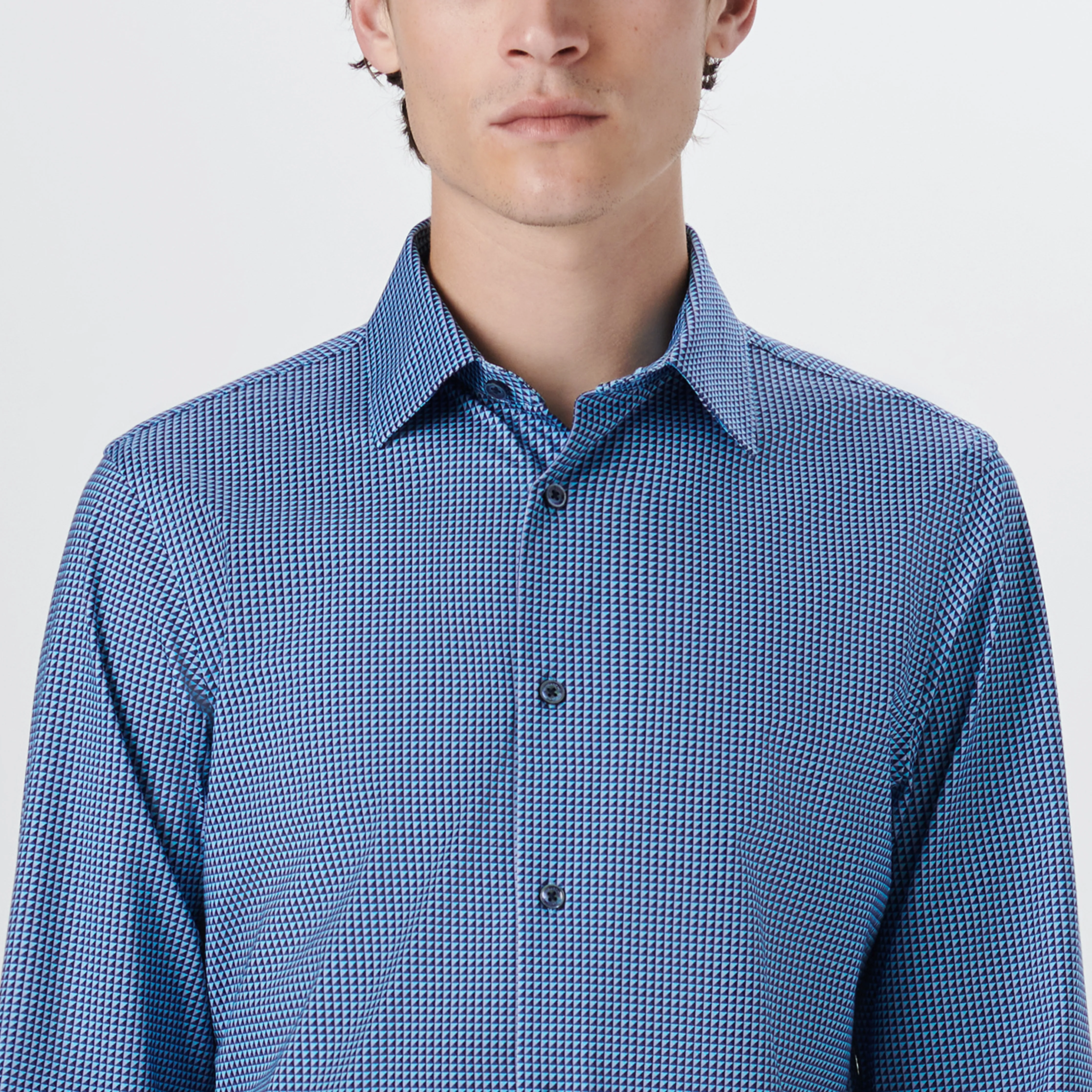JAMES Geometric Print OoohCotton Shirt
