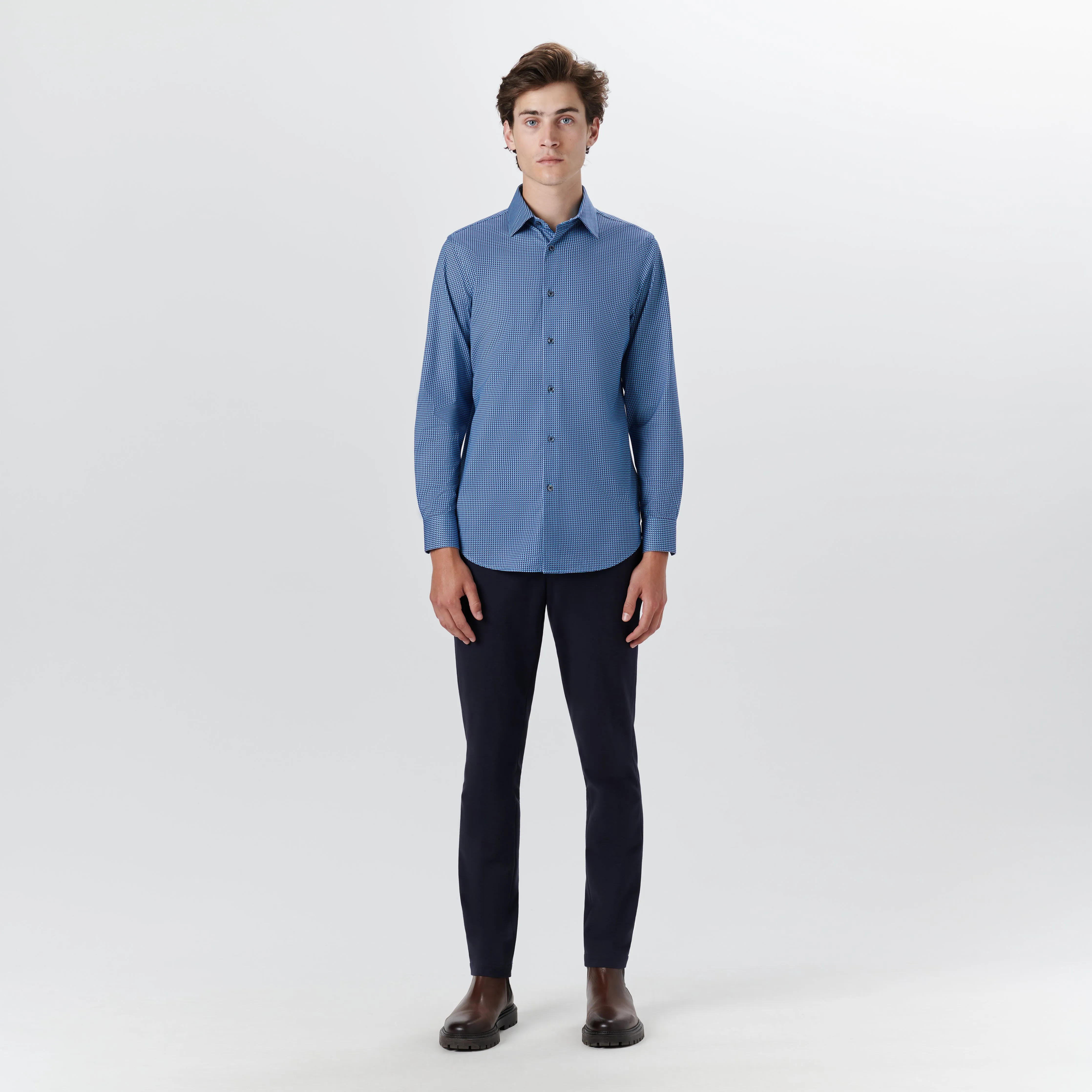 JAMES Geometric Print OoohCotton Shirt