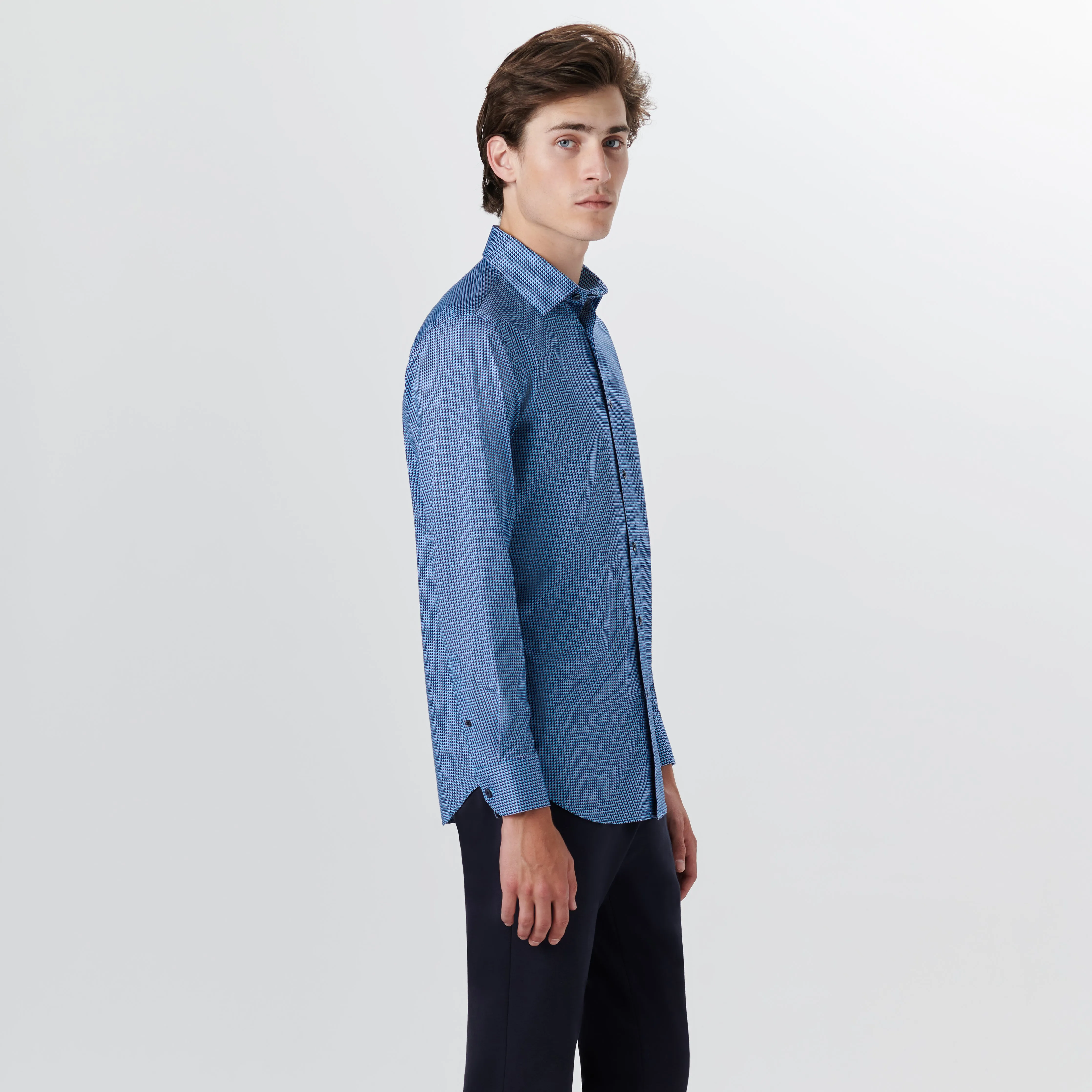 JAMES Geometric Print OoohCotton Shirt