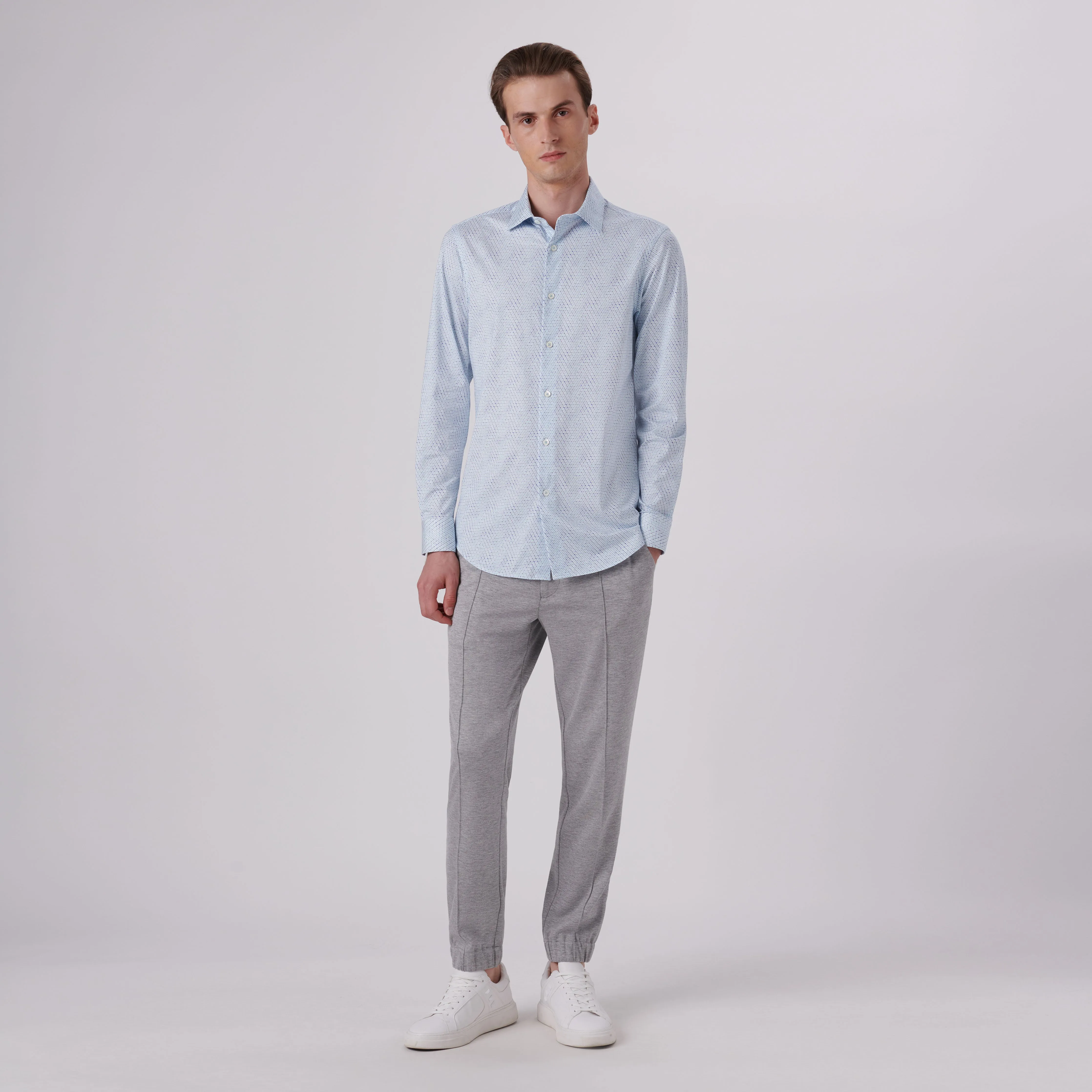 James Honeycomb Print OoohCotton Shirt
