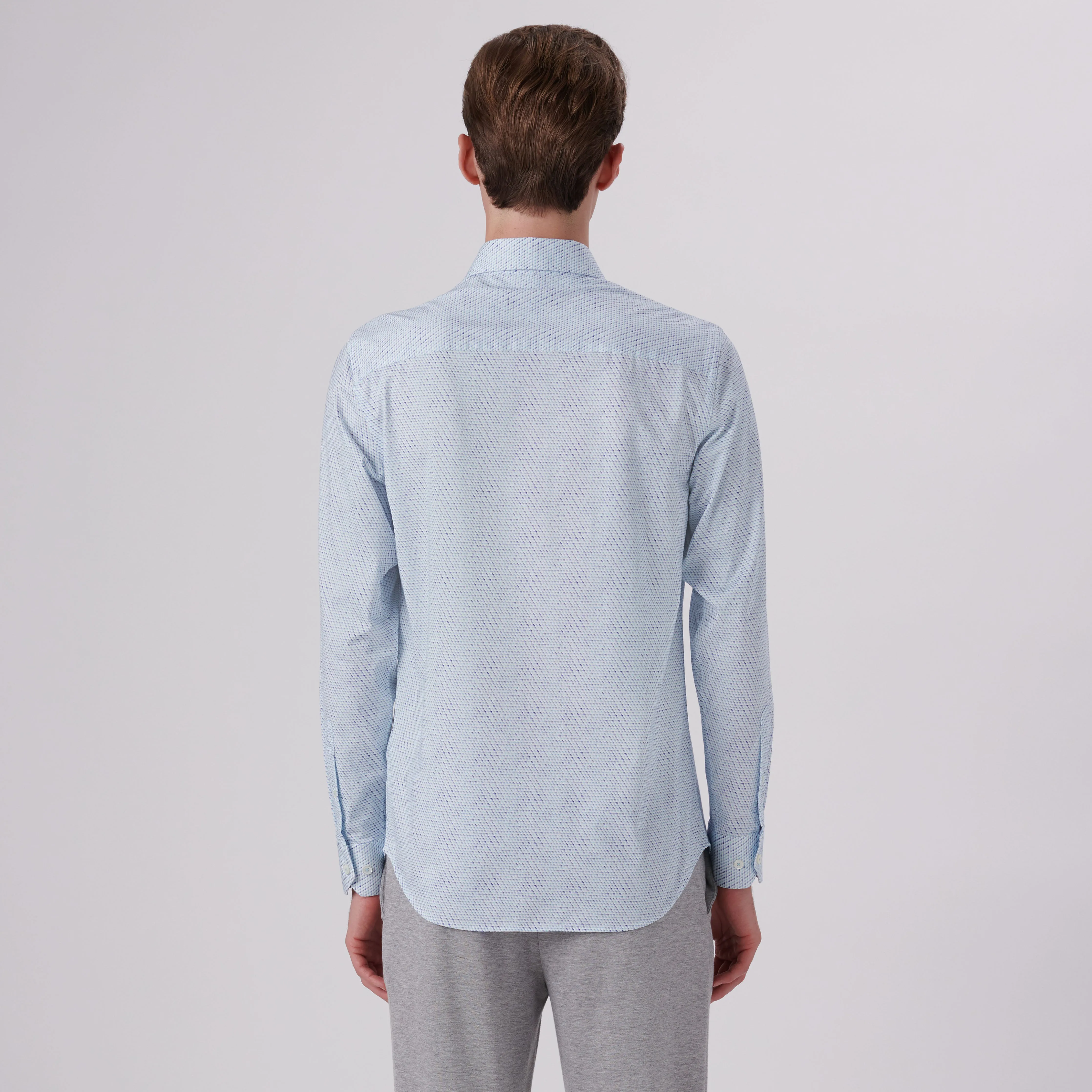 James Honeycomb Print OoohCotton Shirt