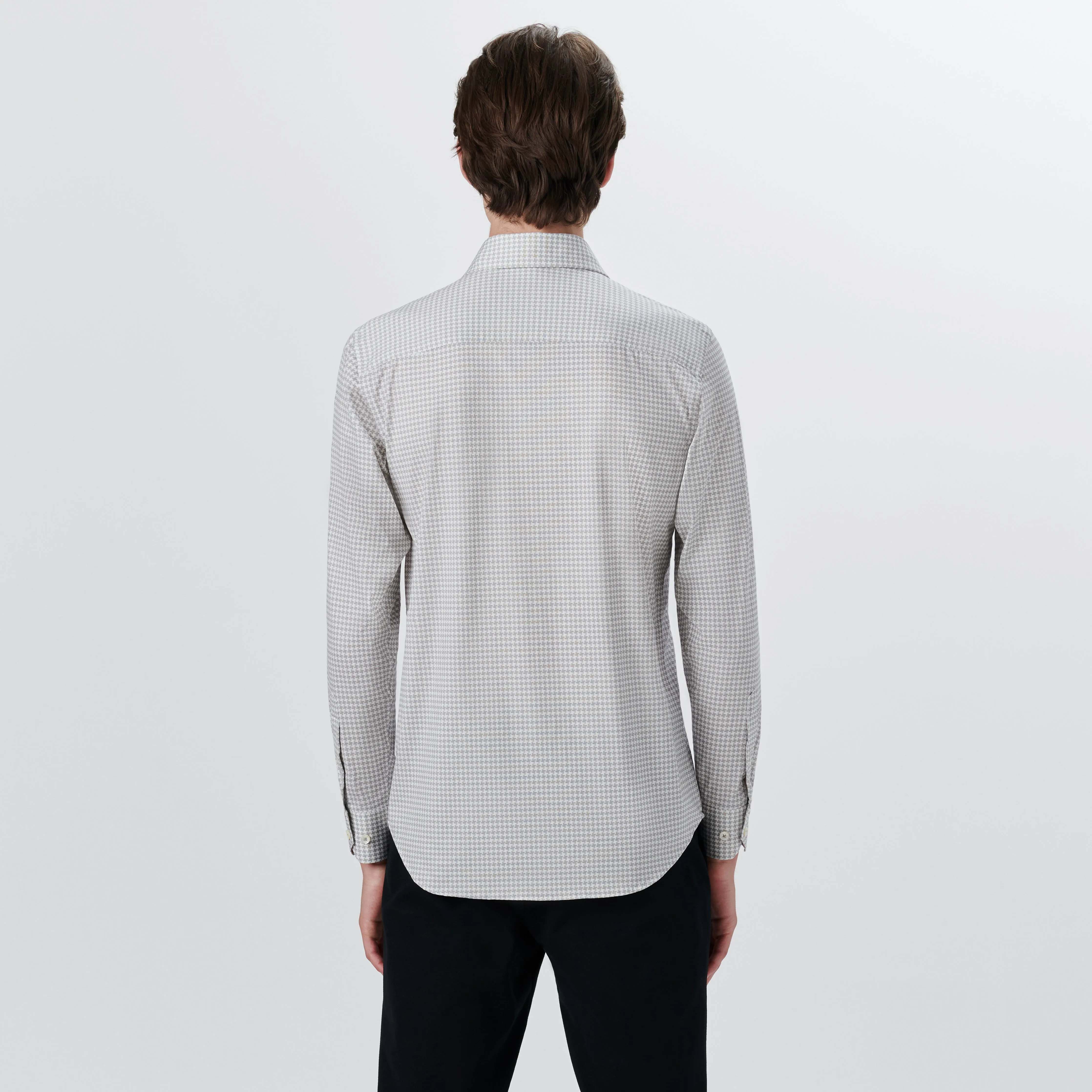 JAMES Hound's Tooth Check OoohCotton Shirt