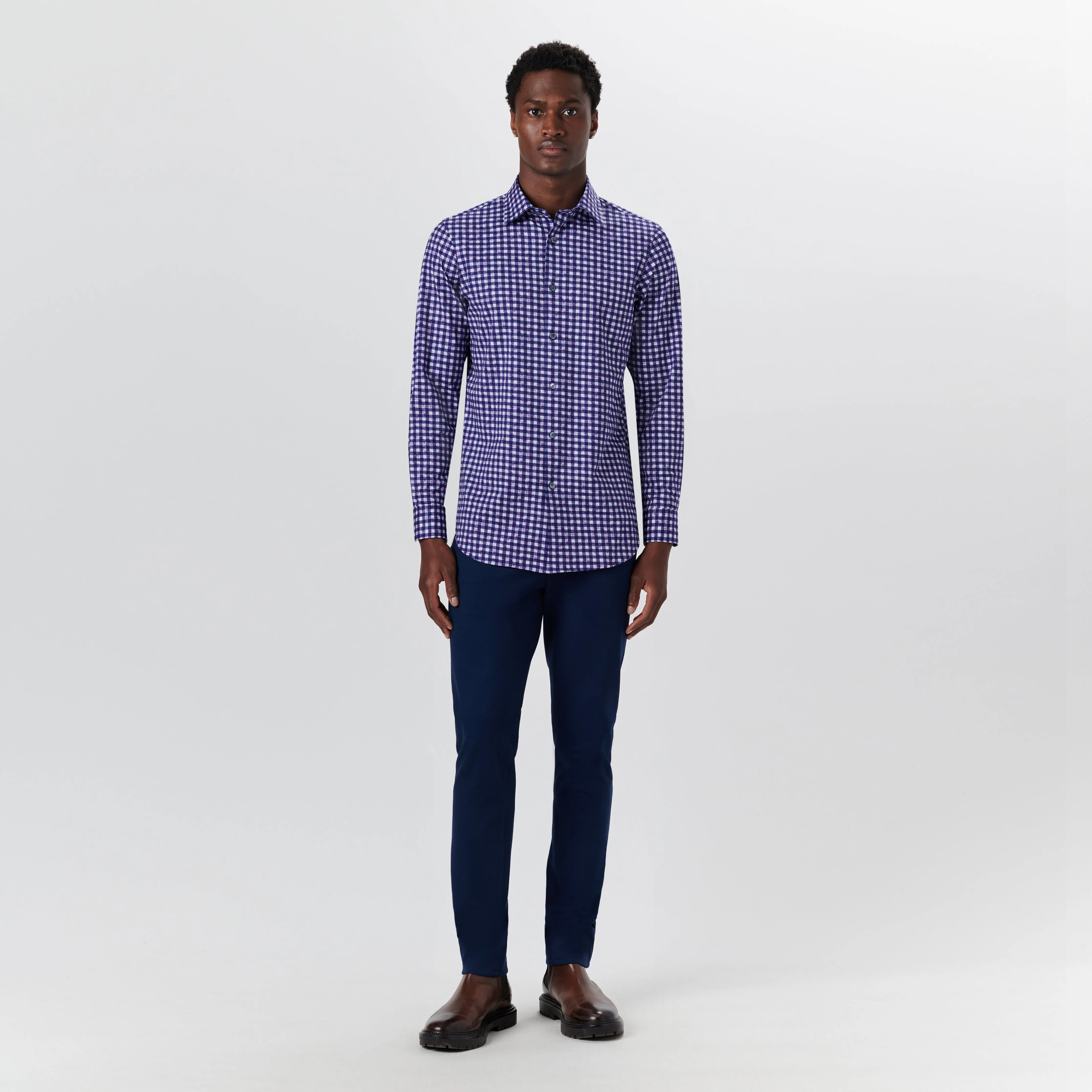 JAMES Shepherd Check OoohCotton Shirt