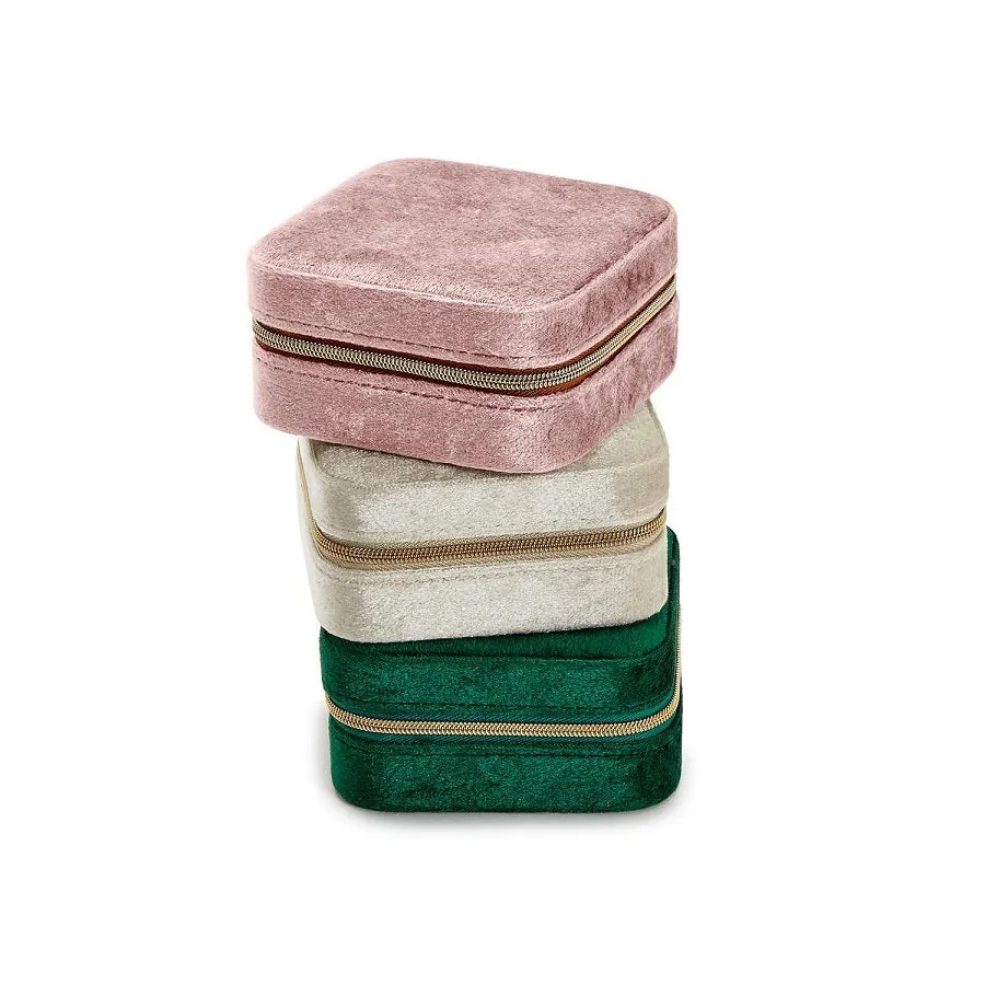 Keep it Safe Plush Velvet Travel Jewelry Box