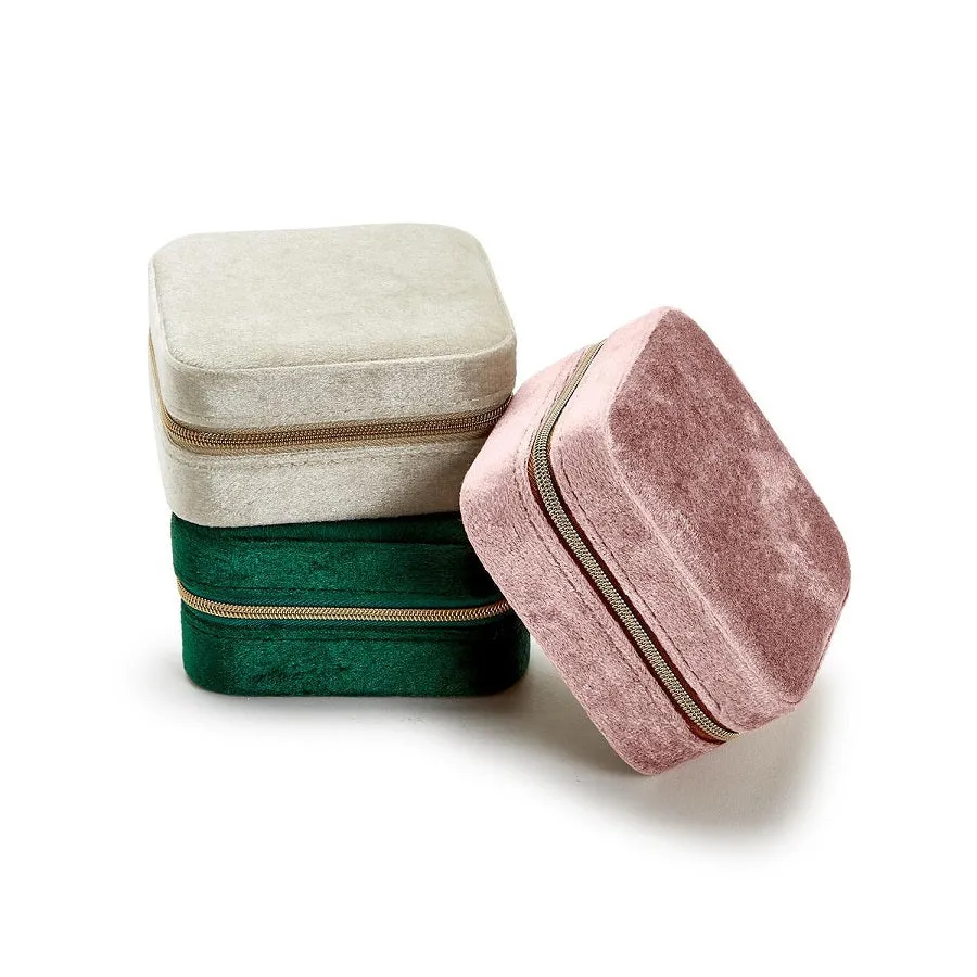 Keep it Safe Plush Velvet Travel Jewelry Box