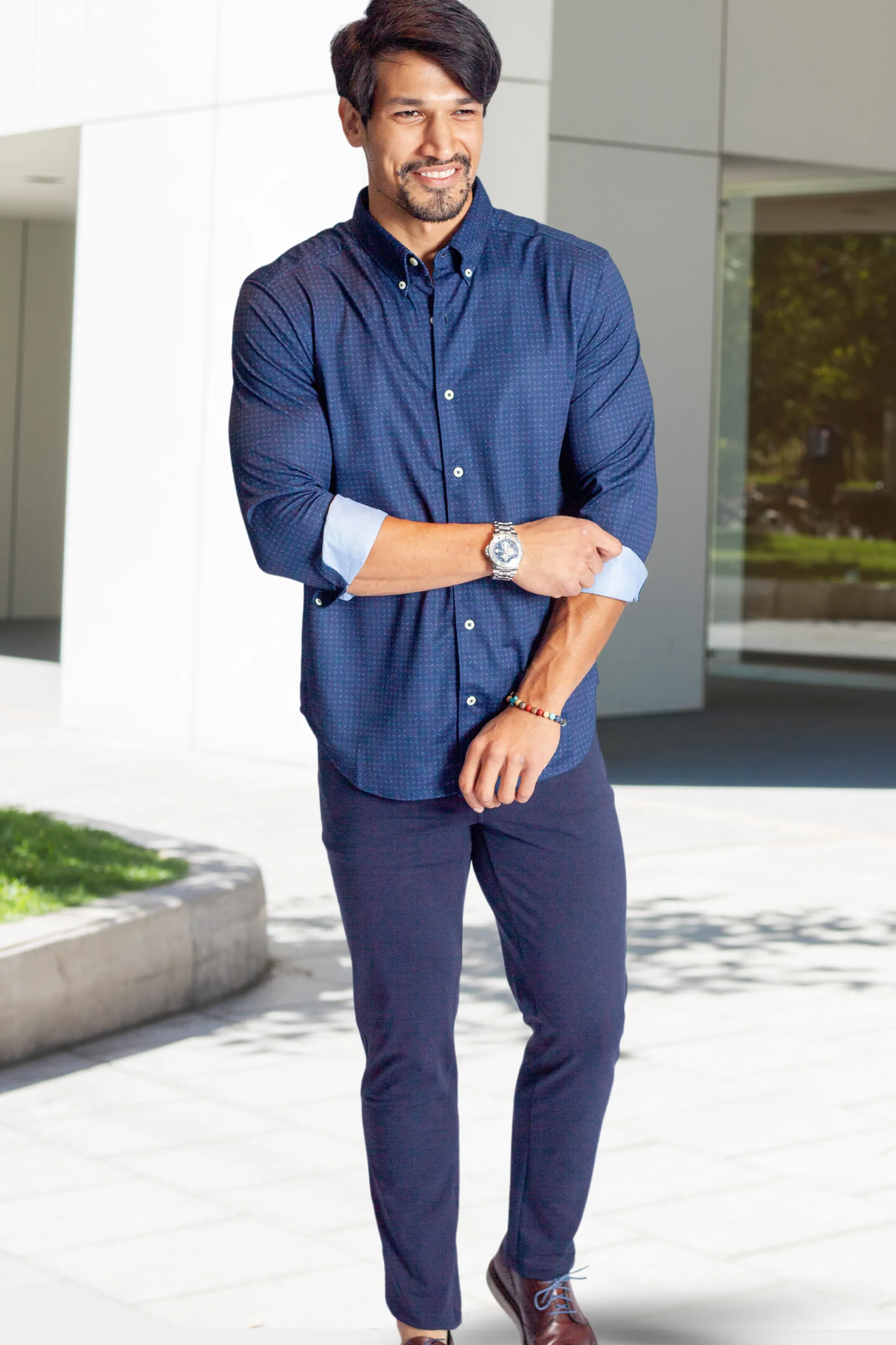 Kensington Long Sleeve Button-Down Tech Shirt