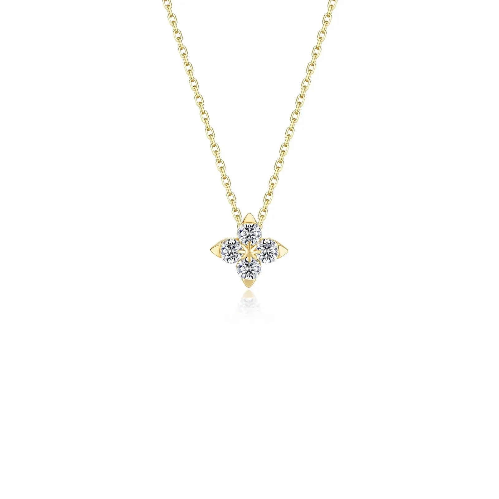 Lafonn Simulated Diamond Trillium Bloom Necklace N0344CLG
