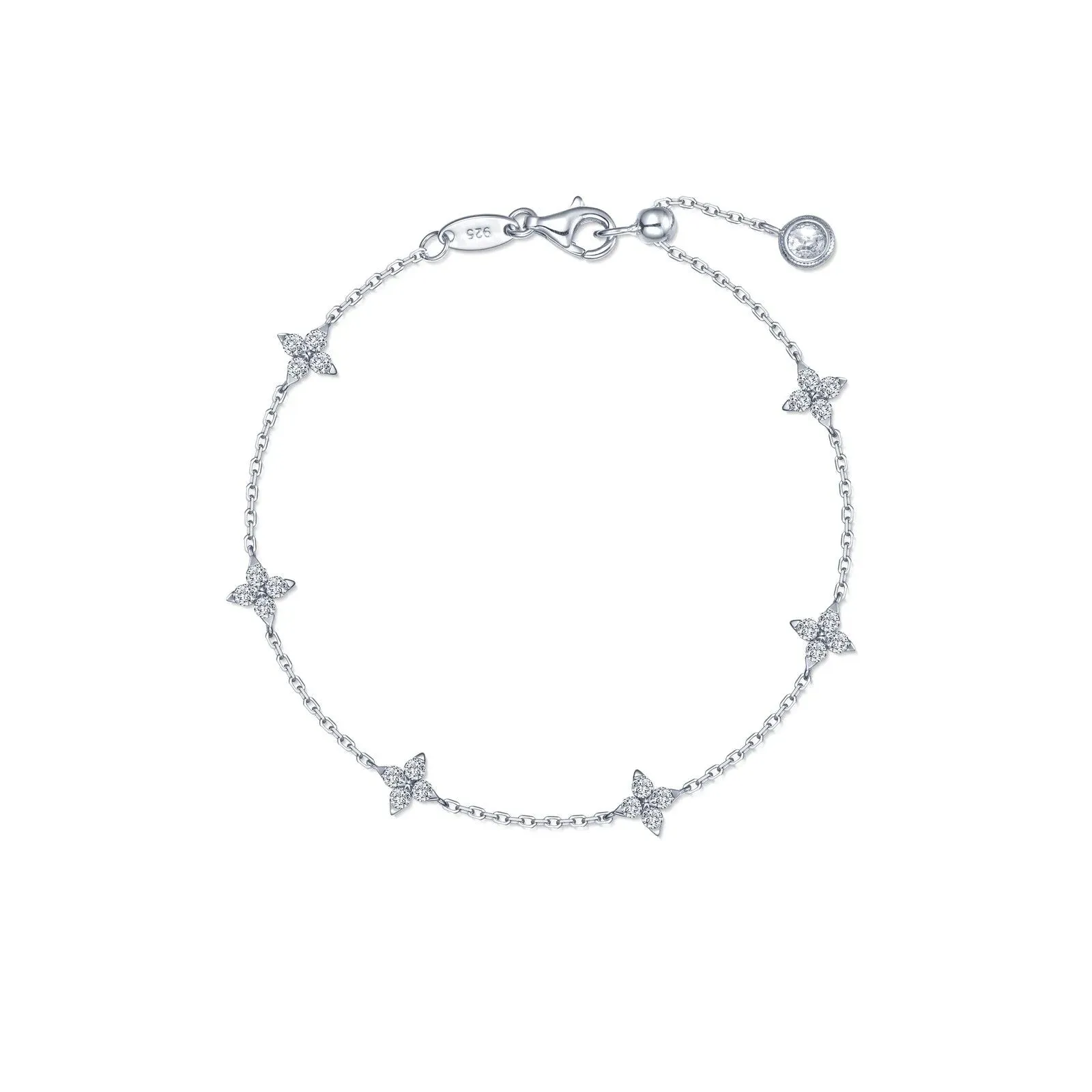 Lafonn Simulated Diamond Trillium Station Bracelet B0207CLP