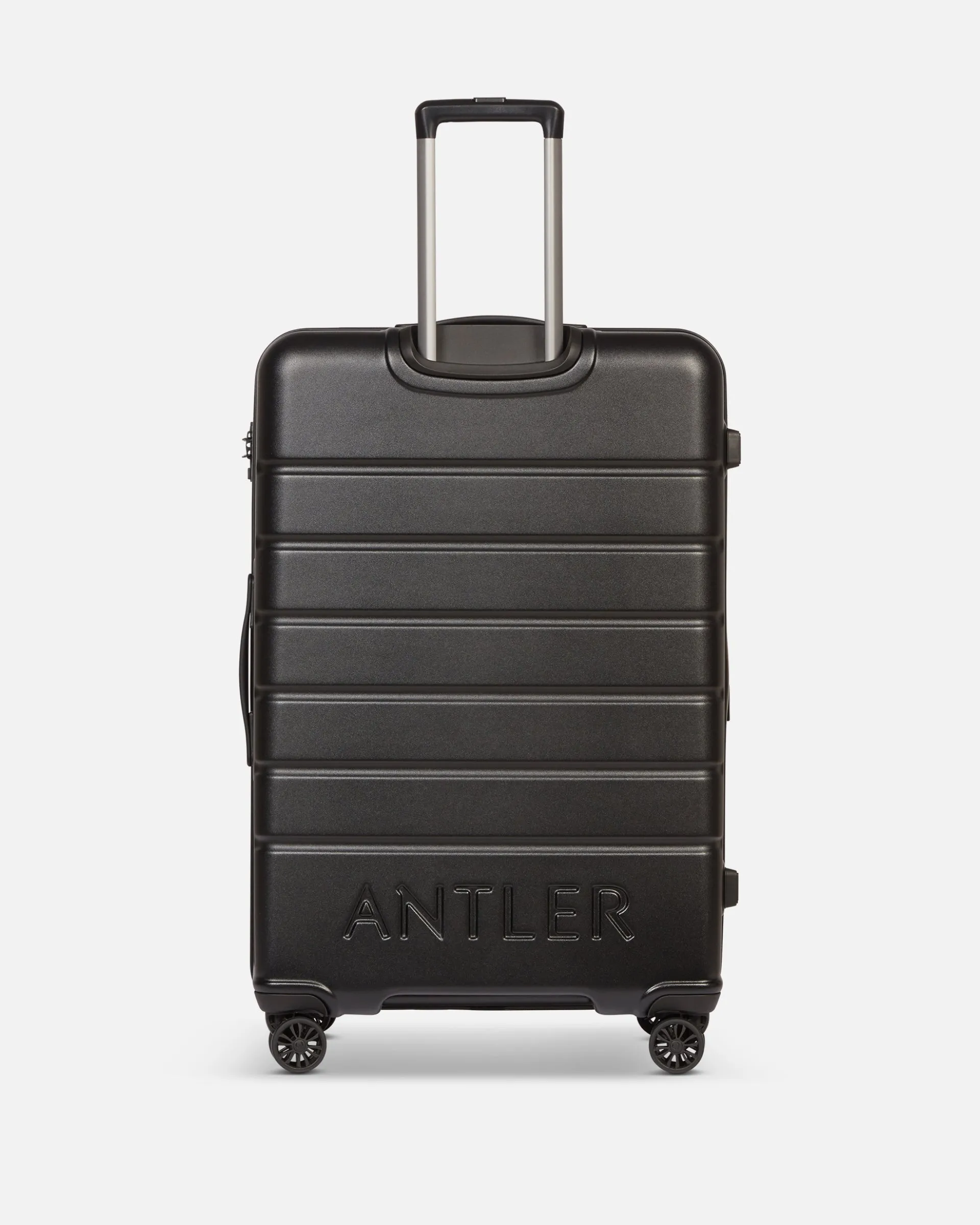 Large Luggage in Black - Logo