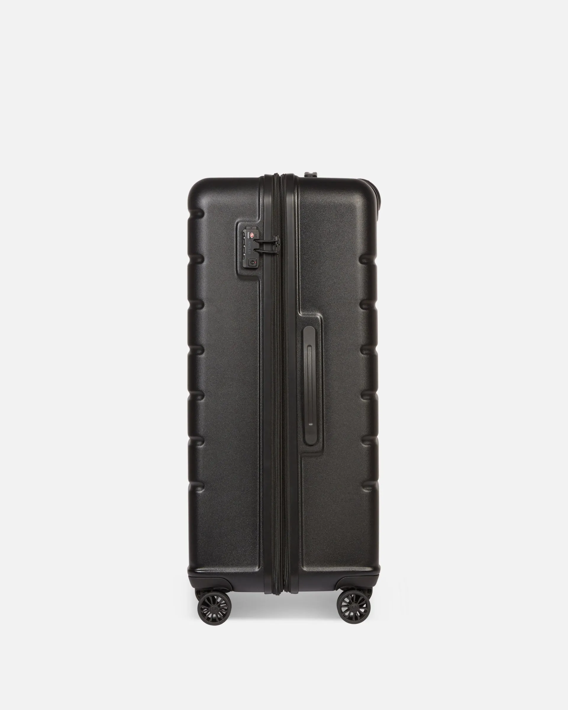 Large Luggage in Black - Logo