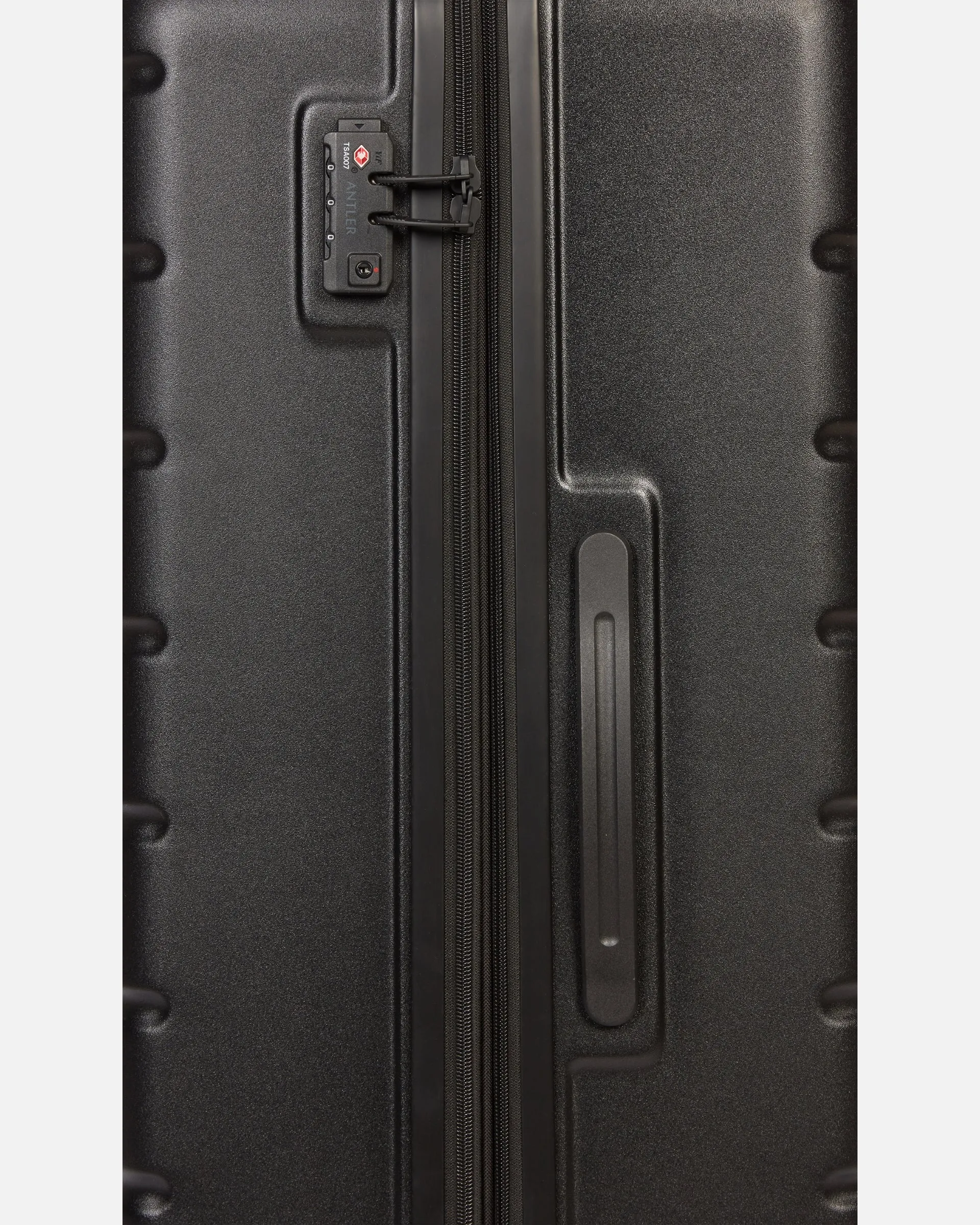 Large Luggage in Black - Logo