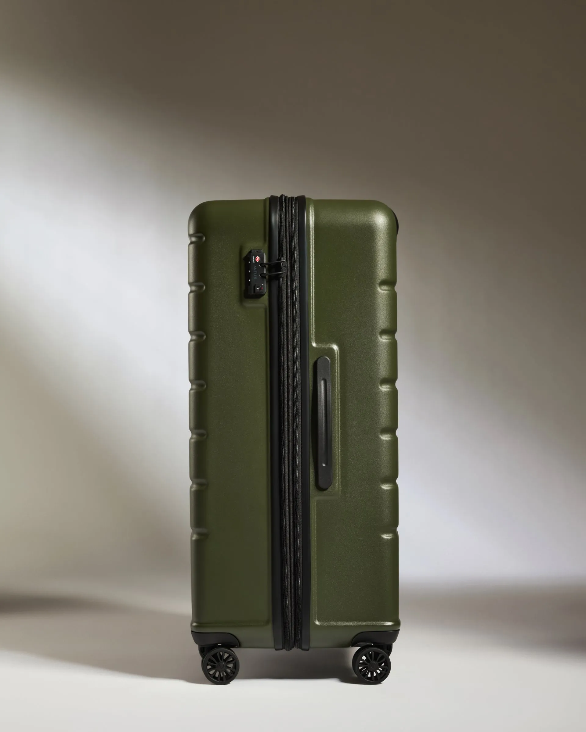 Large Suitcase in Pine - Logo