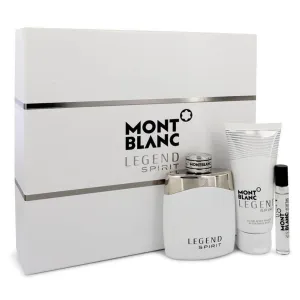 Legend Spirit by Montblanc for Men 3.4 oz EDT 3pc Gift Set