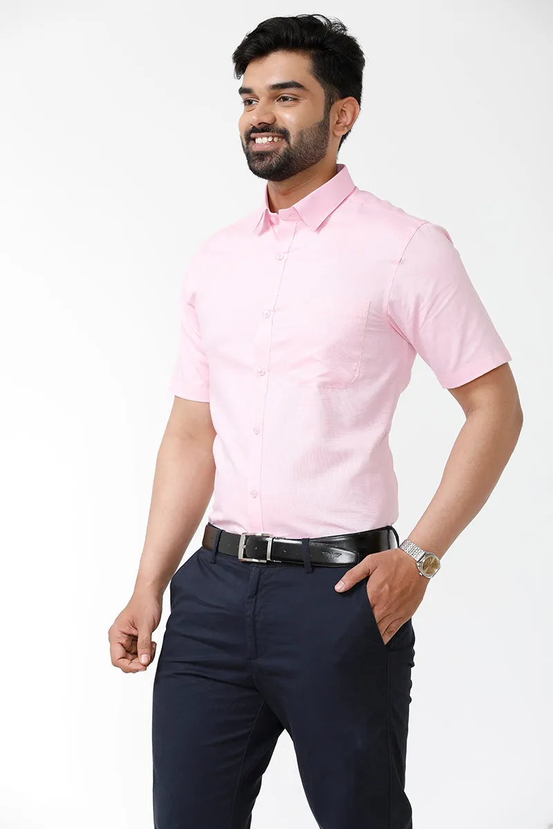Luxor - Baby Pink Formal Shirts for Men | Ariser