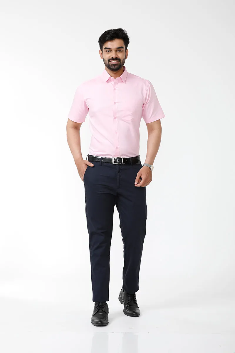 Luxor - Baby Pink Formal Shirts for Men | Ariser