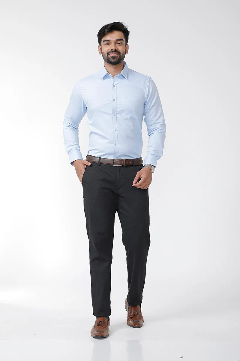 Luxor - Carolina Blue Formal Shirts for Men | Ariser