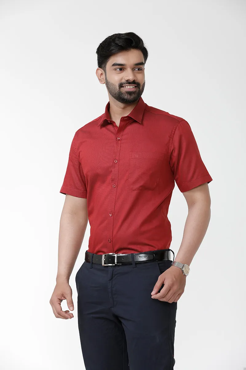Luxor - Dark Red Formal Shirts for Men | Ariser