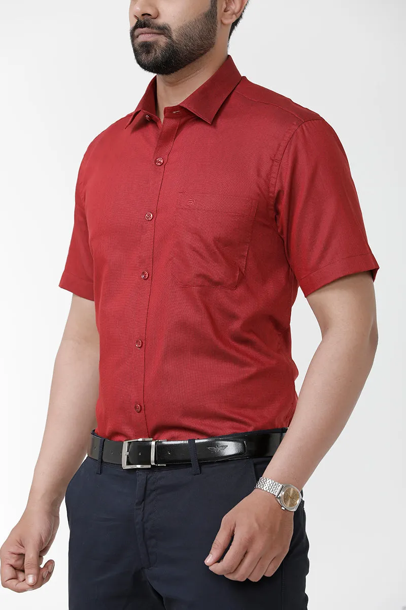 Luxor - Dark Red Formal Shirts for Men | Ariser