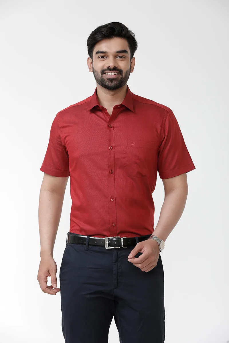 Luxor - Dark Red Formal Shirts for Men | Ariser
