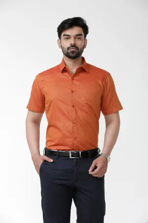 Luxor - Orange Formal Shirts for Men | Ariser