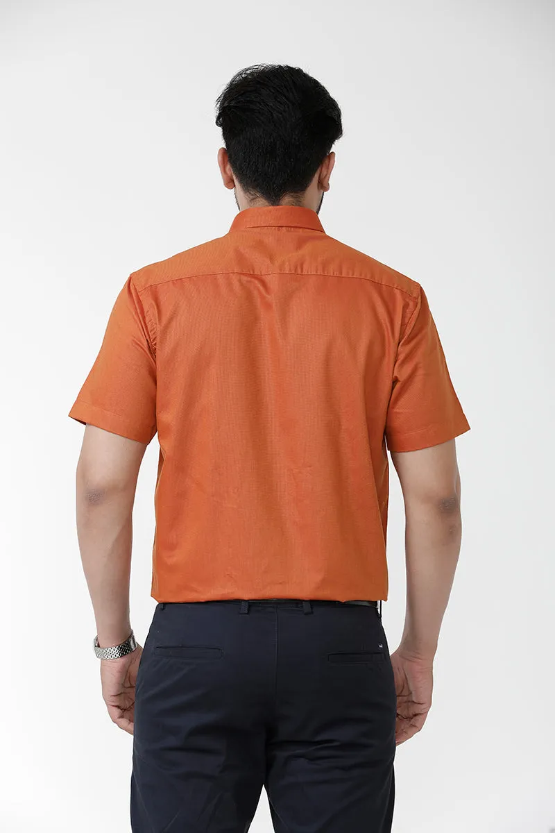 Luxor - Orange Formal Shirts for Men | Ariser