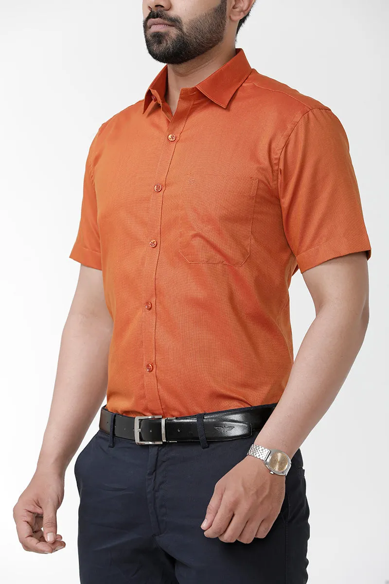Luxor - Orange Formal Shirts for Men | Ariser