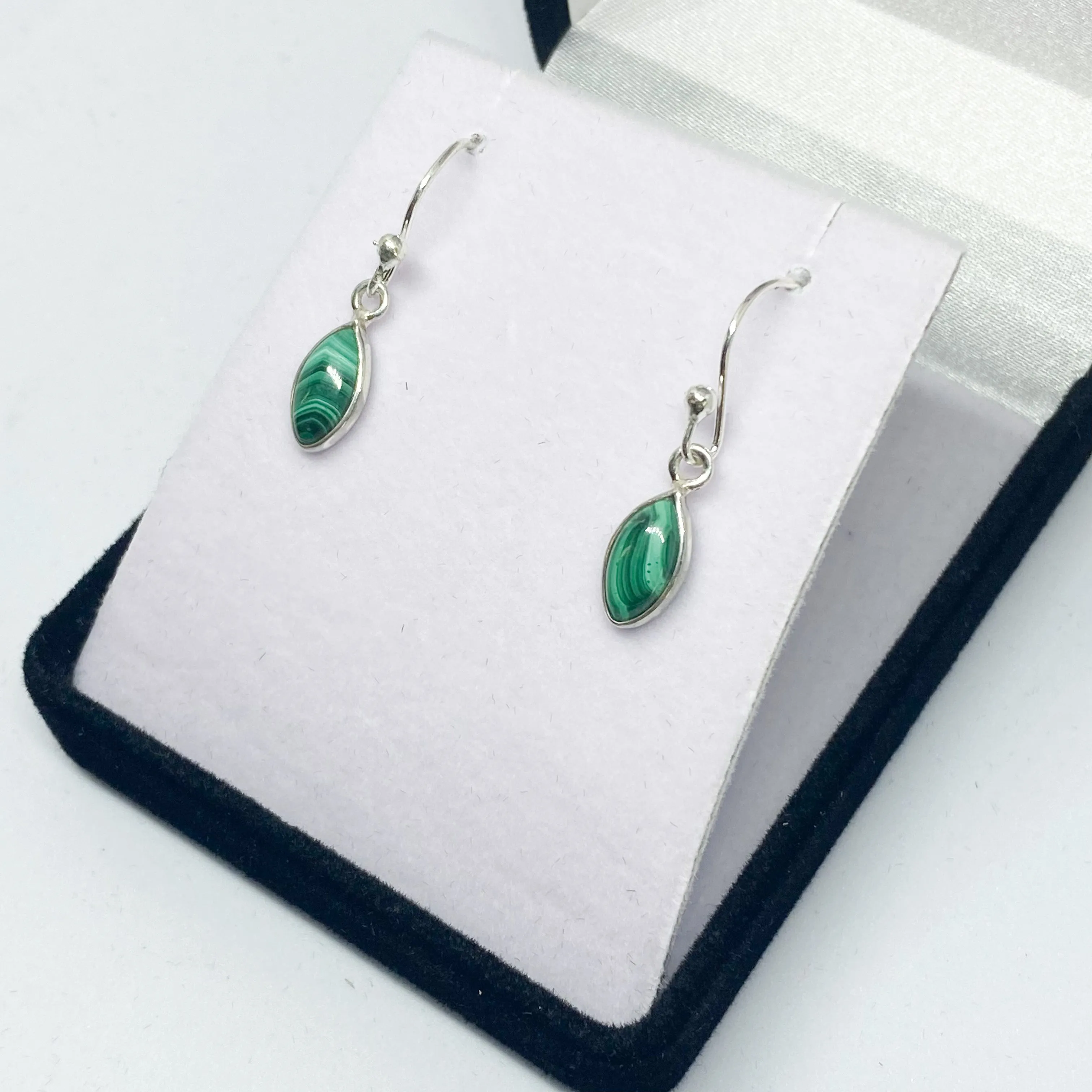 Malachite Drop Earrings