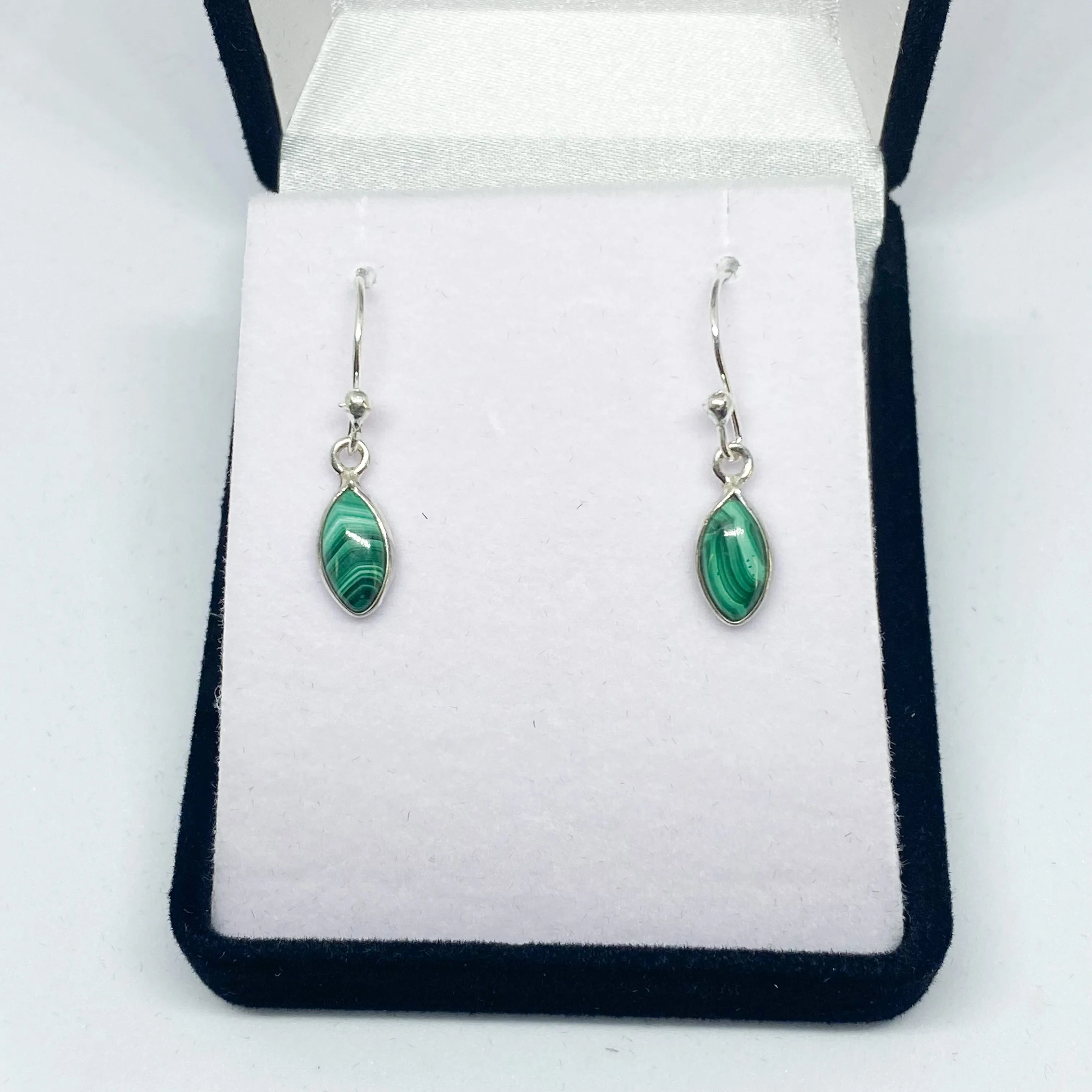 Malachite Drop Earrings
