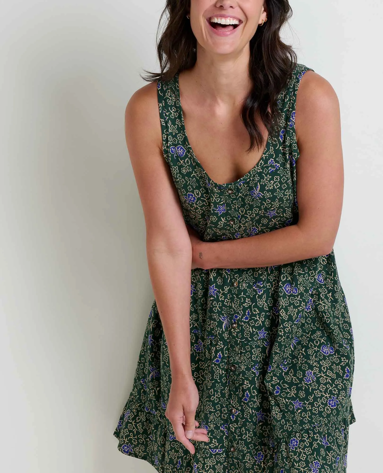 Manzana Tiered Sleeveless Dress