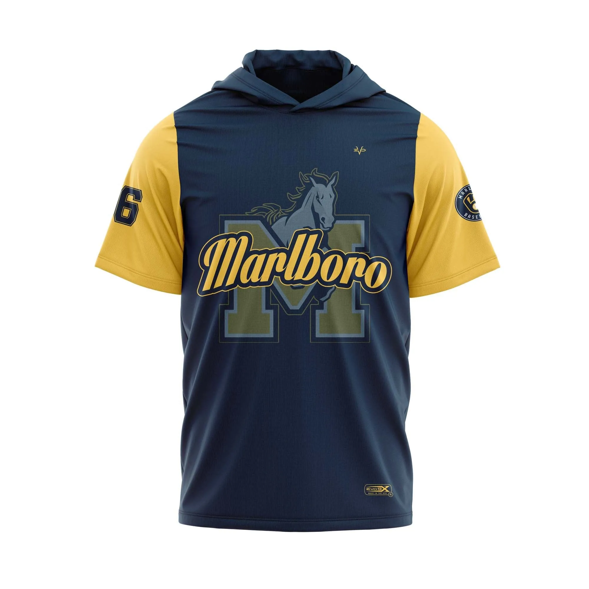 MARLBORO Sublimated Lightweight Short Sleeves Hoodie
