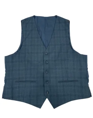 Mazari Plaid Performance Stretch Vest - Forrest Green