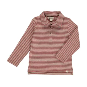Me & Henry Double Red Stripe MIDWAY Polo