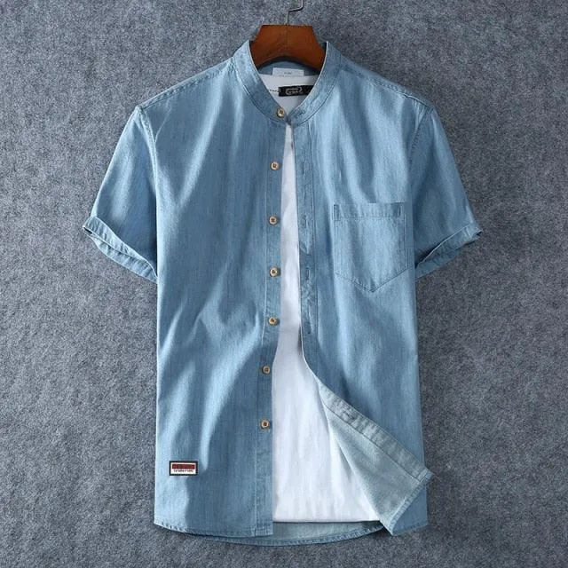 Men Denim Cotton Shirt