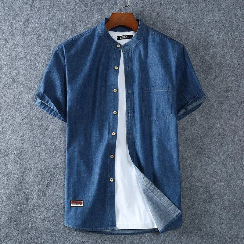 Men Denim Cotton Shirt