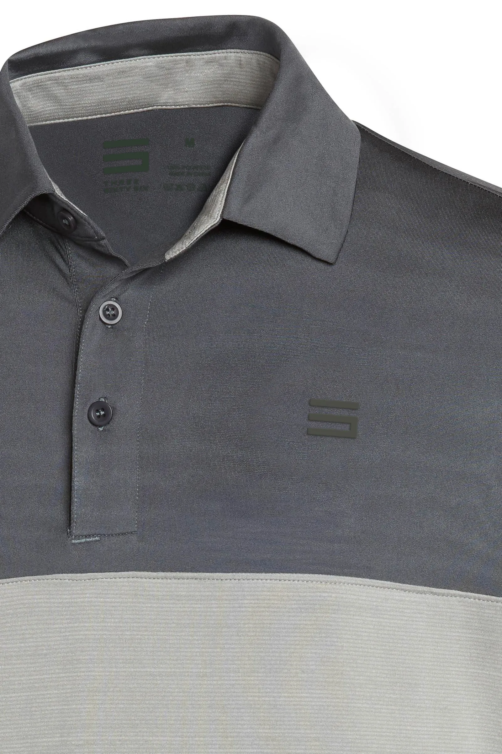 Men's Heathered Two-Tone Golf Polo (Select Colors Only)