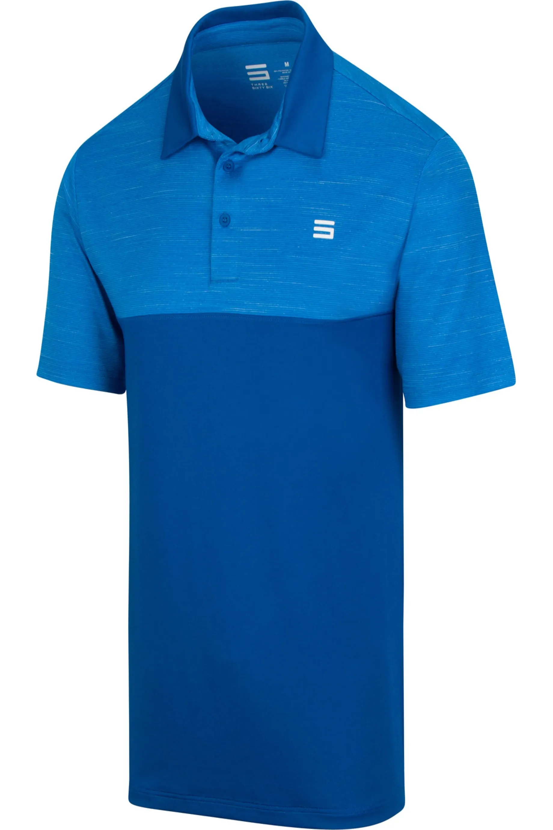 Men's Heathered Two-Tone Golf Polo (Select Colors Only)