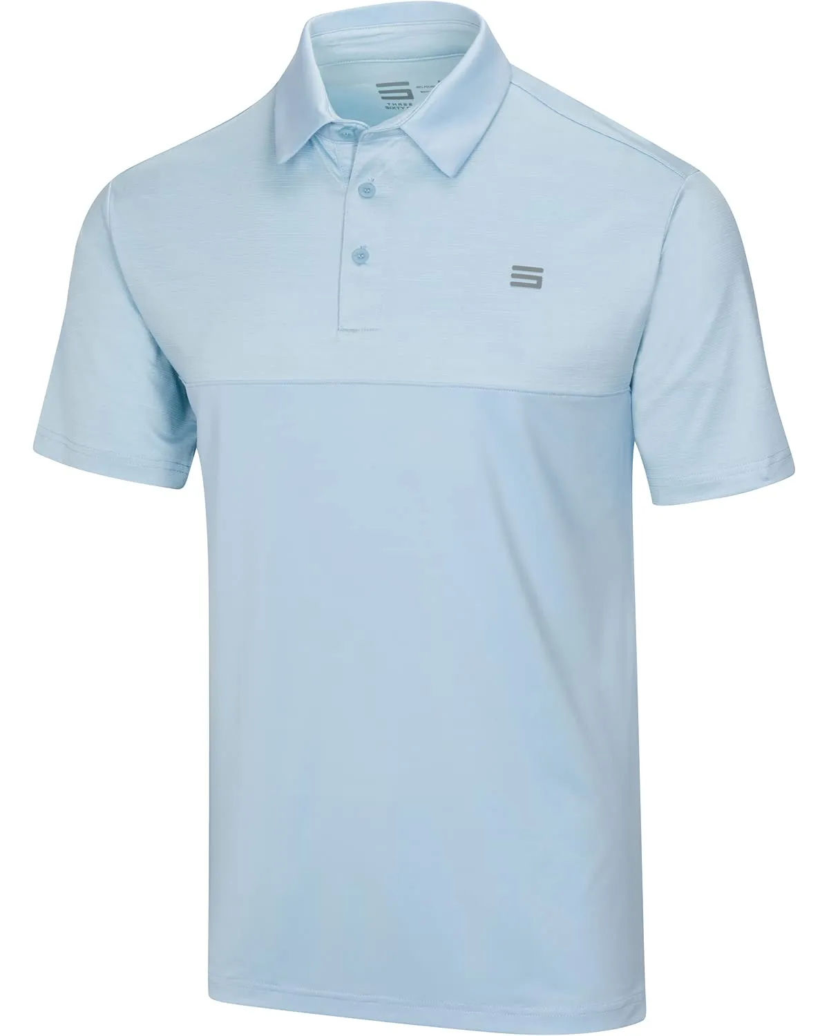 Men's Heathered Two-Tone Golf Polo (Select Colors Only)