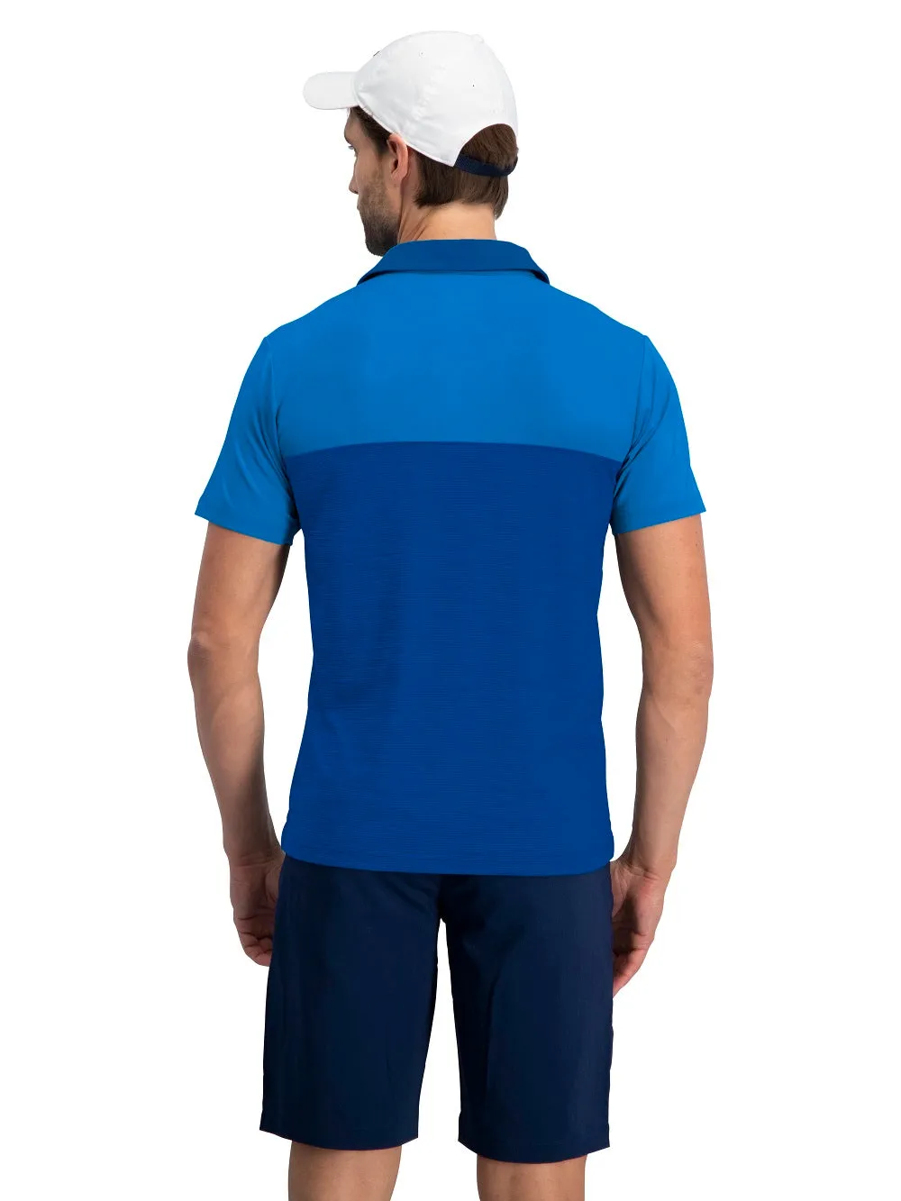 Men's Heathered Two-Tone Golf Polo (Select Colors Only)