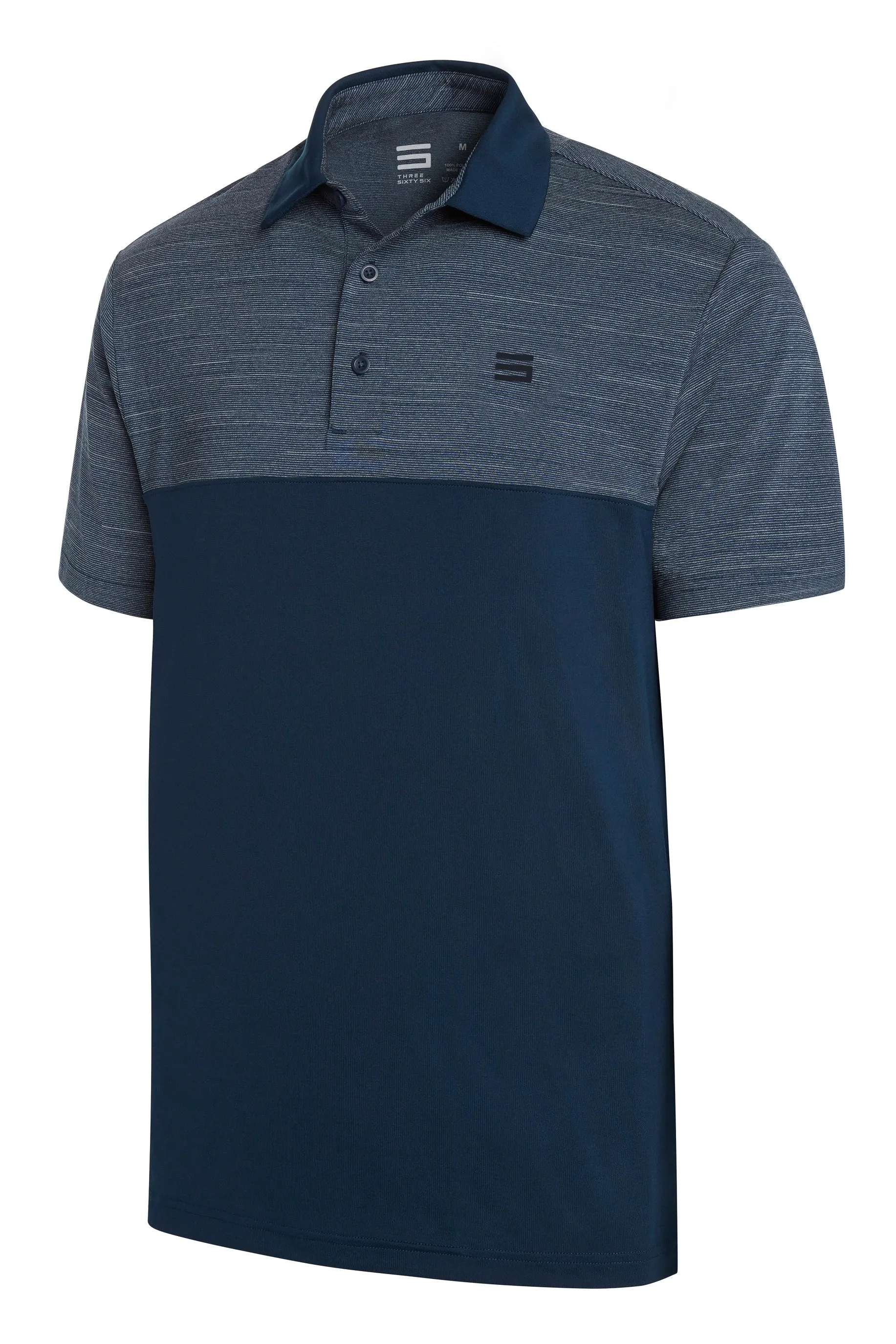 Men's Heathered Two-Tone Golf Polo (Select Colors Only)