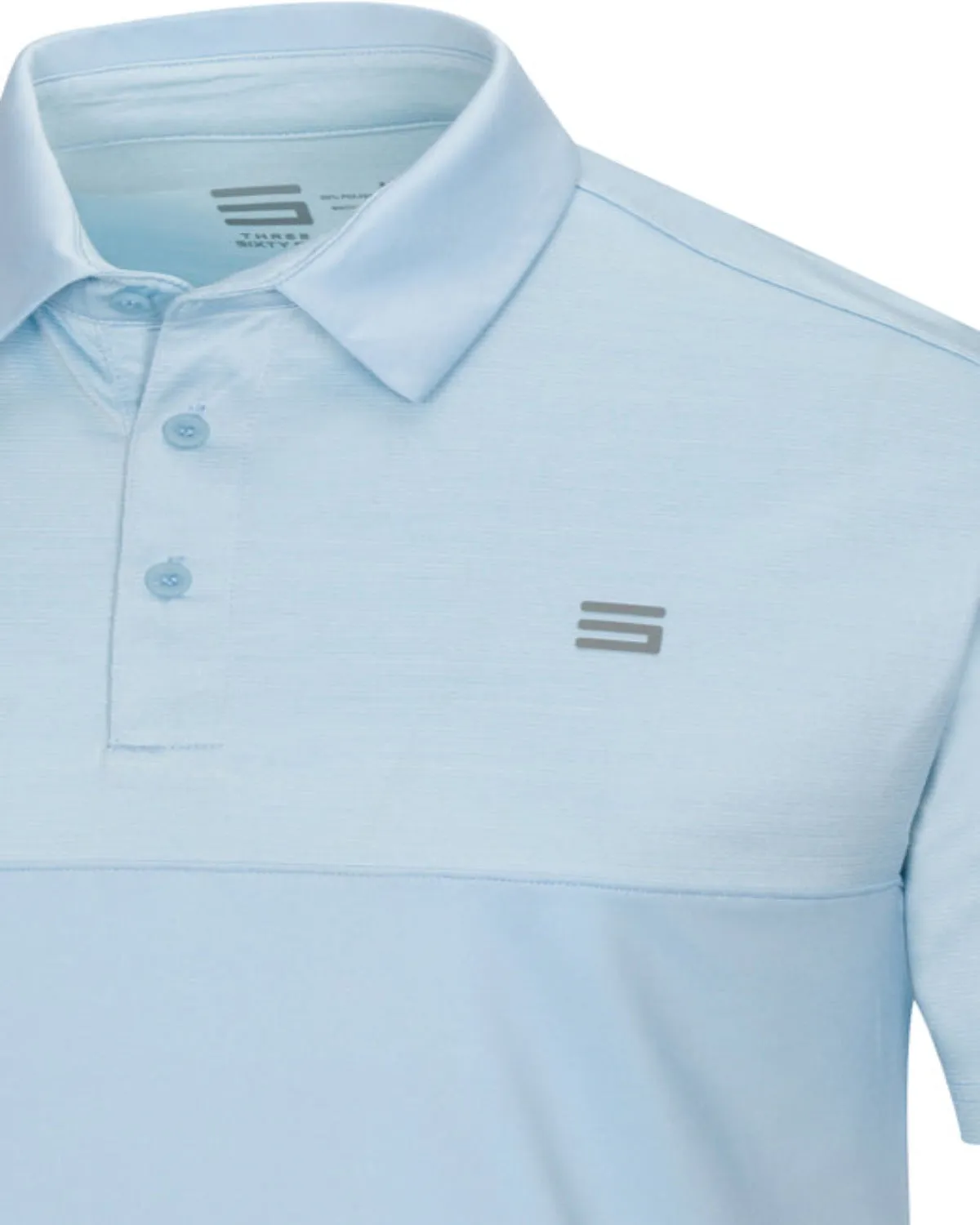 Men's Heathered Two-Tone Golf Polo (Select Colors Only)