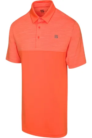 Men's Heathered Two-Tone Golf Polo (Select Colors Only)