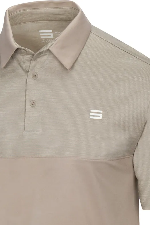 Men's Heathered Two-Tone Golf Polo (Select Colors Only)