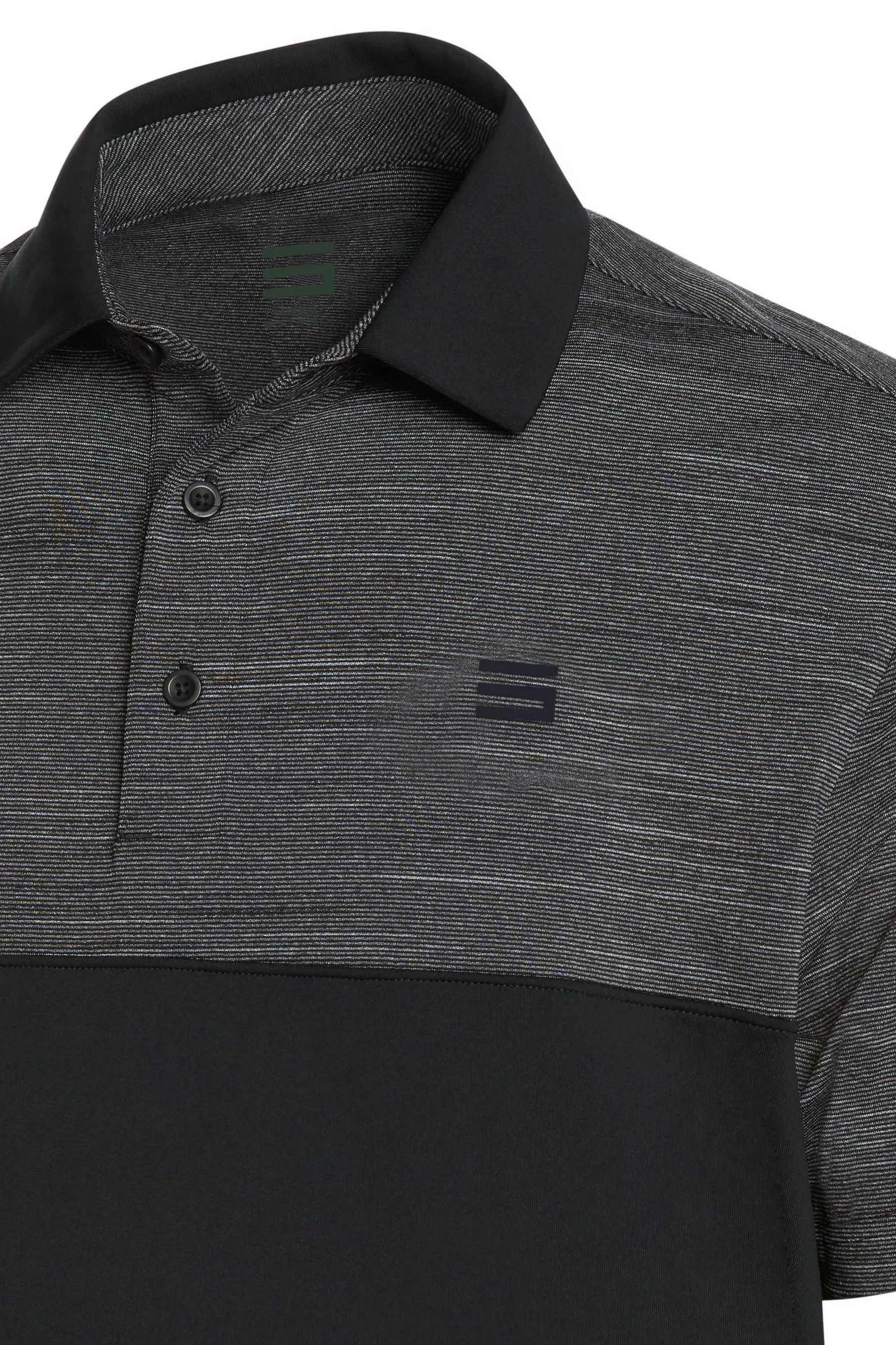 Men's Heathered Two-Tone Golf Polo (Select Colors Only)