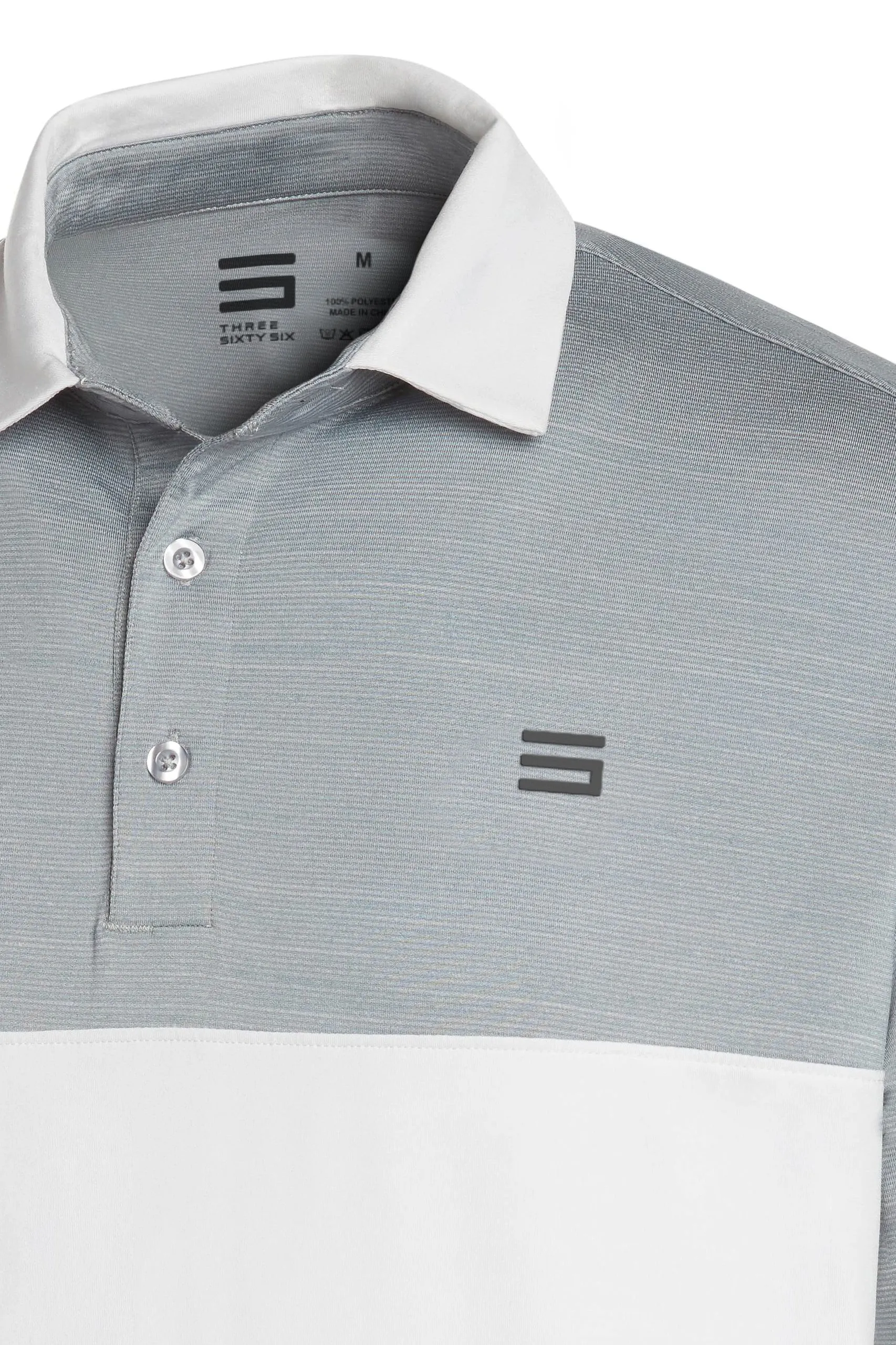 Men's Heathered Two-Tone Golf Polo (Select Colors Only)
